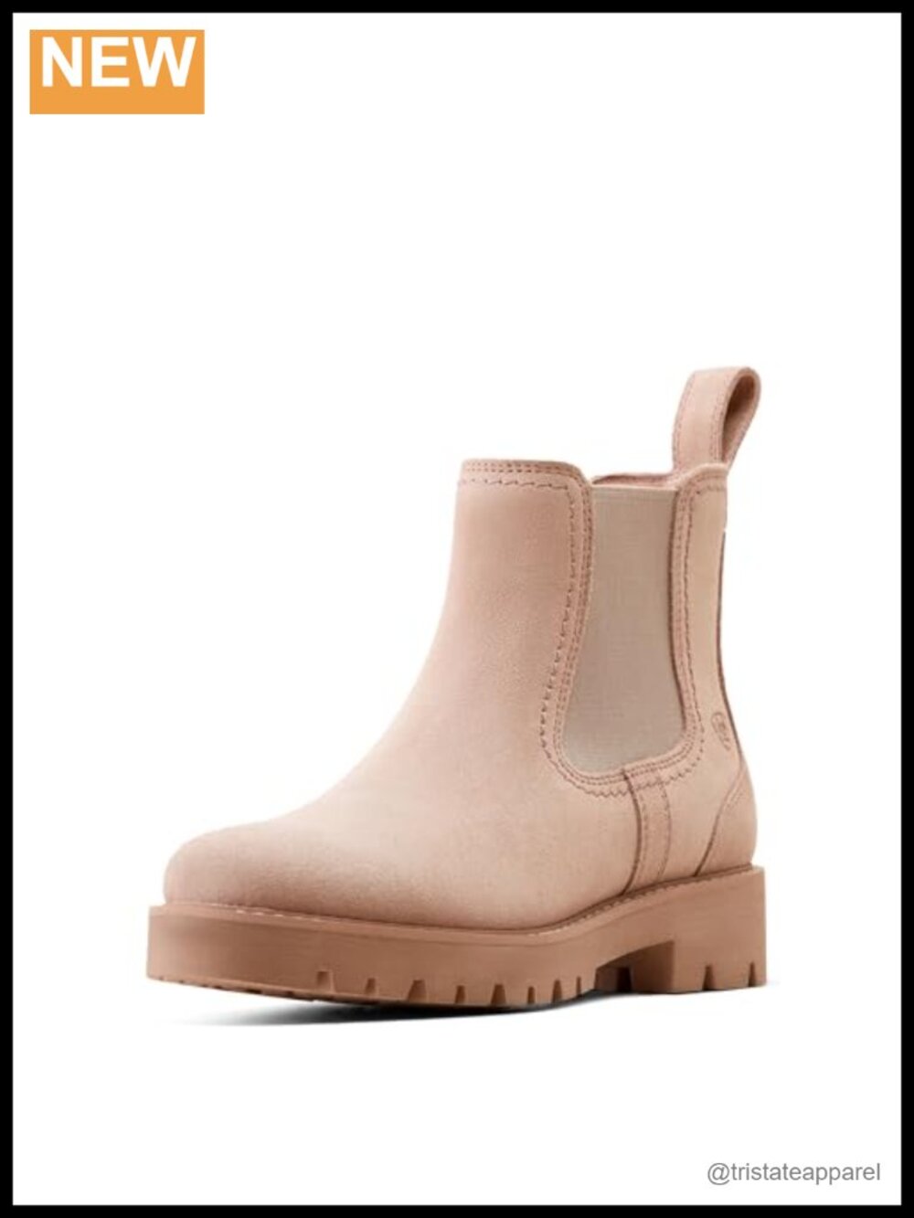 ARIAT Wexford Chelsea Boots ATS Leather Mid-Calf Pull-On Water Resistant